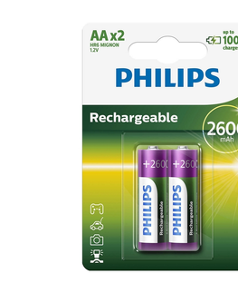 Baterie primární Philips Philips R6B2A260/10 - 2 ks Nabíjecí baterie AA MULTILIFE NiMH/1,2V/2600 mAh 