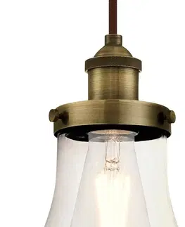 Závěsná světla Westinghouse Závěsné svítidlo Westinghouse 633, mosaz, čiré
