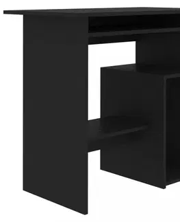Pracovní stoly Počítačový stůl 80x45 cm Dekorhome Černá