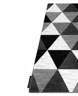 Koberce a koberečky Dywany Lusczow Kusový koberec ALTER Rino trojúhelníky šedý, velikost 180x270
