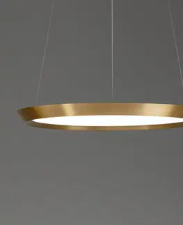 Závěsná světla LEDS-C4 LEDS-C4 Saturn LED závěsné světlo mosaz, Ø 60cm