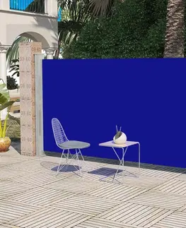 Markýzy Zatahovací boční markýza 180x300 cm Dekorhome Modrá