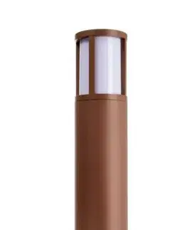 Stojací svítidla Light Impressions Deko-Light stojací svítidlo - Facado II kulaté opal 1000mm, 1x max 20 W, E27, rezavá 730506