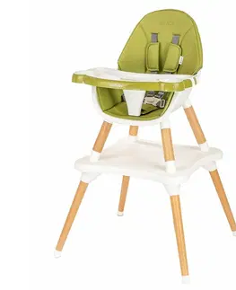 Dekorace do dětských pokojů New Baby Jídelní židlička Grace 3v1 zelená, 61 x 101 x 61 cm