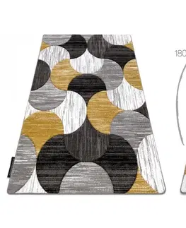 Koberce a koberečky Dywany Lusczow Kusový koberec ALTER Geo mušle zlatý, velikost 240x330