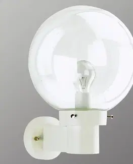 Venkovní nástěnná svítidla Albert Leuchten Sférické nástěnné svítidlo pro venkovní použití, bílé