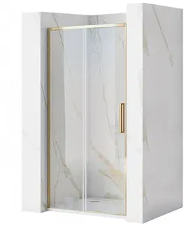 Sprchové kouty Posuvné sprchové dveře Rea Rapid 130 zlaté