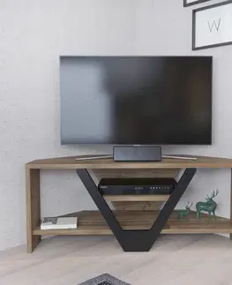 Televizní stolky Televizní stolek KARIN ořech černý