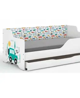 Dětské postele Dětská postel pro milovníky terénních aut 160x80 cm