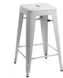 Výprodej nábytku skladem ArtD Barová židle PARIS | bílá 66 cm