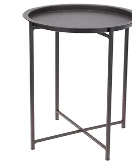 Stolky do obývacího pokoje DekorStyle Odkládací stolek Giger šedý