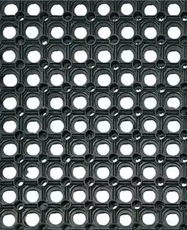 Rohožky Kontrast Rohožka HONEYCOMB 80 x 120 cm černá 