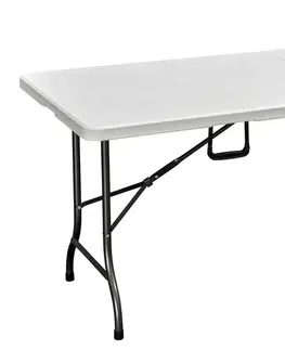 Zahradní židle a křesla Skládací stůl CATERING ocel / plast Rojaplast 120x60x74 cm