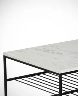Konferenční stolky Kalune Design Konferenční stolek Etna bílý mramor