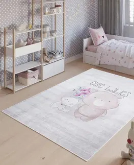 Dětské koberce Dětský koberec s motivem roztomilých zvířecích kamarádů Šířka: 120 cm | Délka: 170 cm