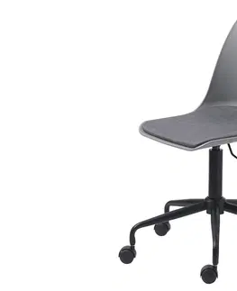 Kancelářská křesla Furniria Designová kancelářská židle Jeffery šedá