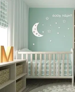 Dětské dekorační zrcadla Nalepovací dětské dekorace na stěnu Good night
