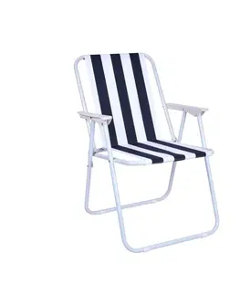 Zahradní židle a křesla TZB Skládací židle Alan - modrobílá