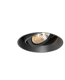 Podhledove svetlo Moderní zapuštěná bodová černá GU10 AR70 kruhová ozdoba - Oneon