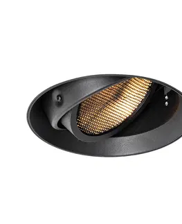 Podhledove svetlo Moderní zapuštěná bodová černá GU10 AR111 kruhová ozdoba - Oneon Honey