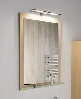 Koupelnová zrcadla SAPHO NIROX zrcadlo v rámu 600x800, dub stříbrný NX608-1111
