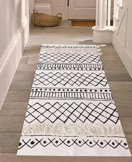 Koberce a koberečky Tutumi Vzorovaný koberec BOHO 160x50 šedý