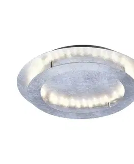 Designová stropní svítidla PAUL NEUHAUS LED stropní svítidlo, imitace plátkového stříbra, nepřímé 3000K PN 9621-21