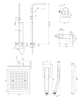 Sprchy a sprchové panely OMNIRES FRESH sprchový sloup chrom /CR/ FR7144CR