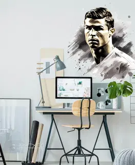 Samolepky na zeď Fotbalová samolepka na zeď - Ronaldo