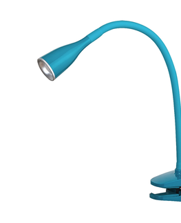 Stolní lampy Rabalux Rabalux 4195 - LED Stolní lampa s klipem JEFF 1xLED/4,5W/230V modrá 