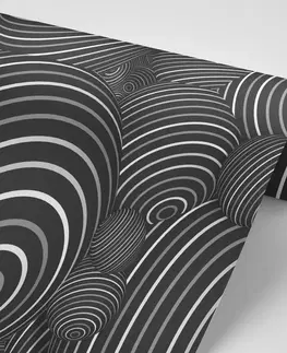 Černobílé tapety Tapeta černobílé kuličky