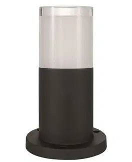 Stojací svítidla NOVA LUCE venkovní sloupkové svítidlo NOTEN černý hliník čirý a bílý akryl LED 8W 3000K 220-240V IP65 120st. IP65 9905023