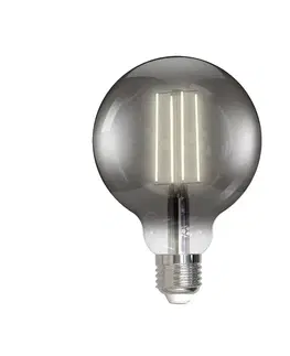 SmartHome LED ostatní žárovky PRIOS Prios LED E27 globe kouřově šedá 4,9W WLAN, 3ks