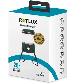 Svítilny Retlux RPL 600 Kempingová LED svítilna s powerbankou, 800 lm, výdrž 20 h