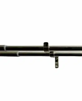 Závěsy Dvojitá záclonová souprava roztaž. Koule 16/19 mm ušl. ocel, 200 - 350 cm