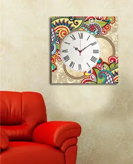 Hodiny Wallity Dekorativní nástěnné hodiny Coloursa vícebarevné