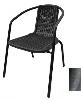 Zahradní židle a křesla Kontrast Zahradní židle LORETTO černá