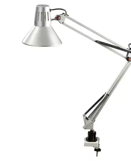 Stolní lampy kancelářské ALCO Stolní pracovní lampa PIERRE, stříbrná