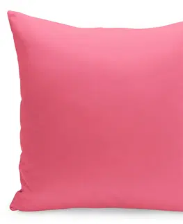 Dekorační povlaky na polštáře Jednobarevný povlak v růžové barvě