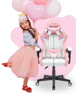 Herní křesla Dětská hrací židle HC - 1004 pastelové barvy