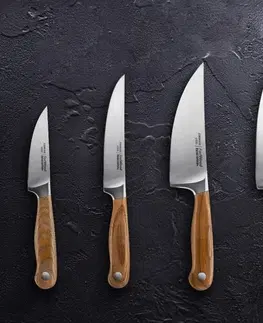 Kuchyňské nože Tescoma Nůž Santoku FEELWOOD, 17 cm