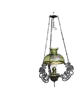Lampy Floriánova huť Závěsná petrolejová lampa 85 cm 
