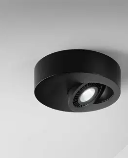 Stropní svítidla Egger Licht Egger Geo LED stropní světlo s LED spotem, černá