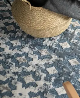 Koberce a koberečky Dywany Lusczow Kusový koberec ACRYLOVY YAZZ 7006 modrý, velikost 133x190
