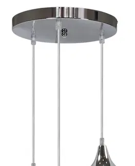 LED osvětlení Závěsná lampa MARINA 3xE27 Candellux Stříbrná