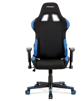 Kancelářské židle Herní křeslo CUCULI, modrá/černá