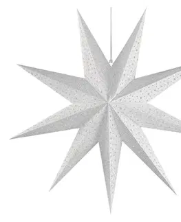 Interiérové dekorace EMOS Vánoční hvězda papírová závěsná, 60 cm, vnitřní DCAZ09