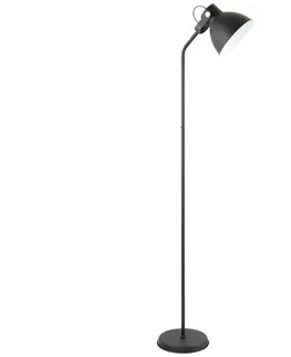 Lampy Zuma Line Zuma Line A4012-SBK - Stojací lampa APUS 1xE27/40W/230V černá 