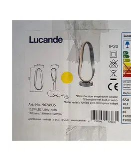 Lampy Lucande Lucande - LED Stmívatelná stolní lampa XALIA LED/10,2W/230V 