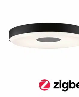 Chytré osvětlení PAULMANN LED stropní svítidlo Smart Home Zigbee Puric Pane Effect 2700K 230V 16 / 1x1,5W stmívatelné černá/šedá